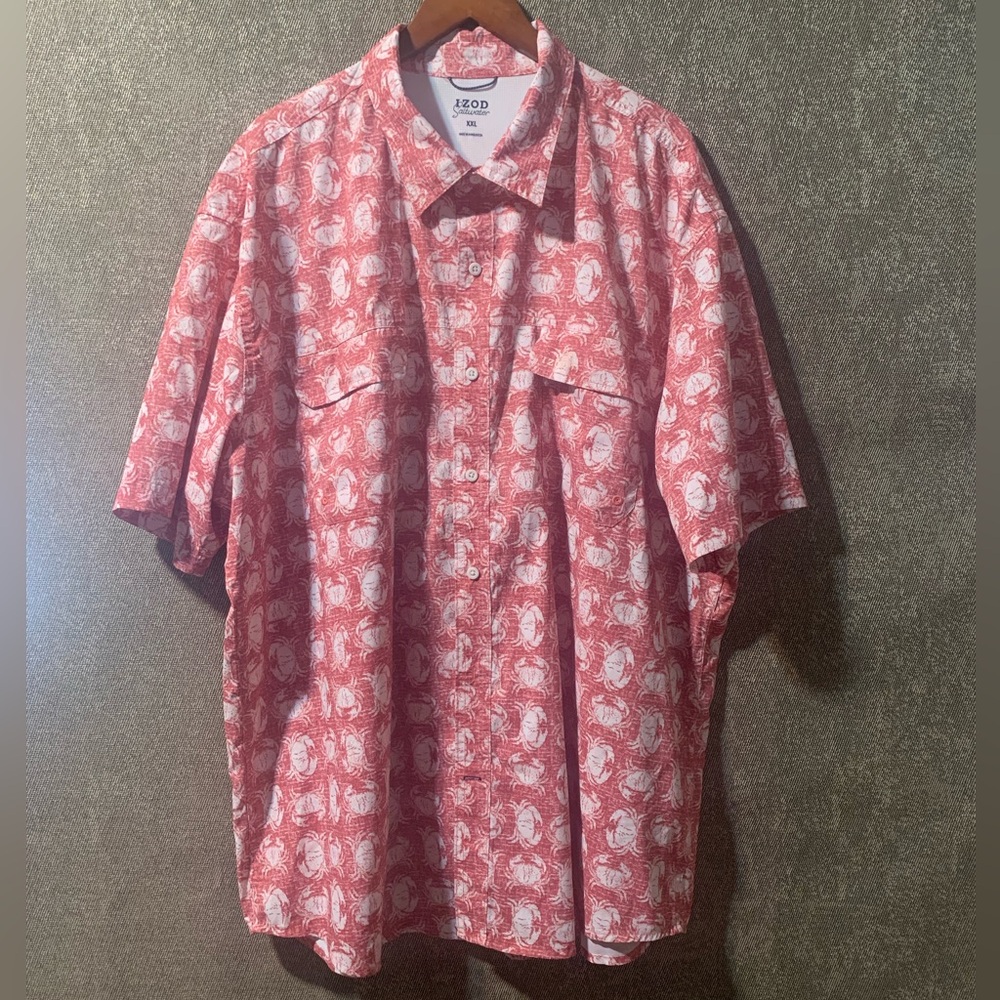 IZOD Crab Printed Shirt - size XXL